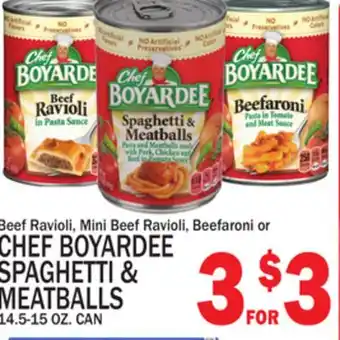 C Town Chef boyardee spaghetti & meatballs offer