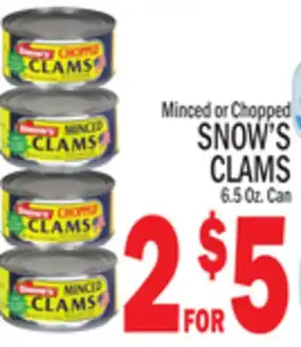 C Town Snow's clams offer