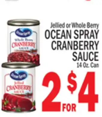 C Town Ocean spray cranberry sauce offer