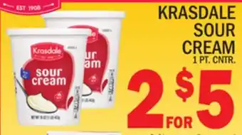 C Town Krasdale sour cream offer