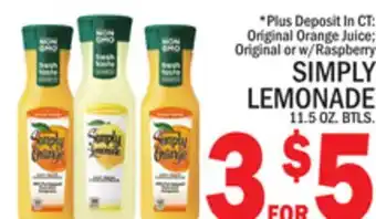C Town Simply lemonade offer