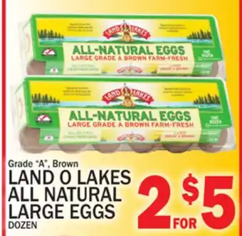 C Town Land o lakes all natural large eggs offer
