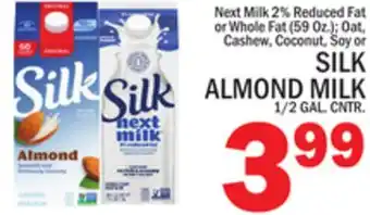 C Town Silk almond milk offer