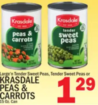 C Town Krasdale peas & carrots offer