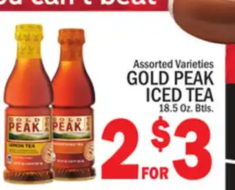 C Town Gold peak iced tea offer