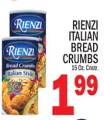 C Town Rienzi italian bread crumbs offer