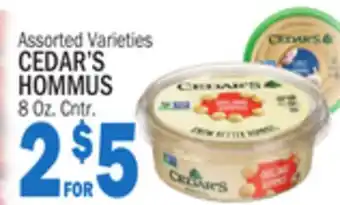 C Town Cedar's hommus offer