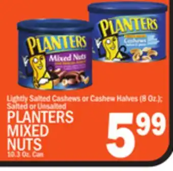 C Town Planters mixed nuts 10.3 oz. can offer