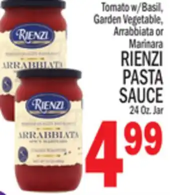 C Town Rienzi pasta sauce offer