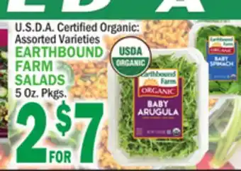 C Town Earthbound farm salads offer