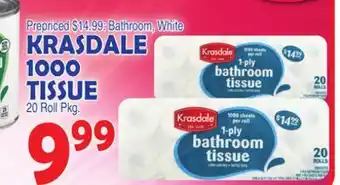 Bravo Supermarkets Krasdale 1000 tissue offer
