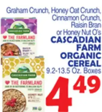 Bravo Supermarkets Cascadian farm organic cereal offer