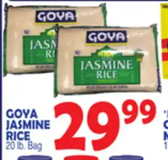 Bravo Supermarkets Goya jasmine rice offer