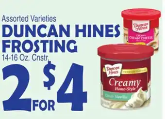 Bravo Supermarkets Duncan hines frosting offer