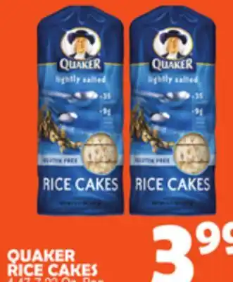 Bravo Supermarkets Quaker rice cakes offer
