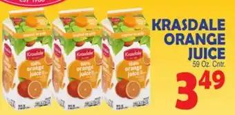 Bravo Supermarkets Krasdale orange juice offer