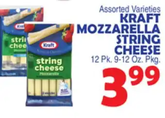 Bravo Supermarkets Kraft mozzarella string cheese offer