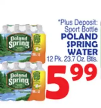 Bravo Supermarkets Poland spring water offer