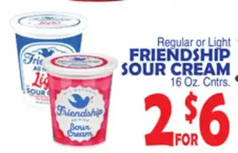 Bravo Supermarkets Friendship sour cream offer