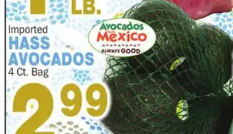 Bravo Supermarkets Hass avocados offer