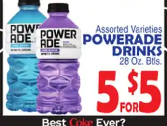 Bravo Supermarkets Powerade drinks offer