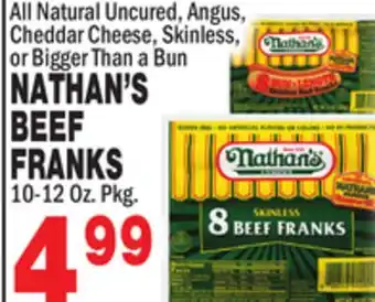 Bravo Supermarkets Nathan's beef franks offer