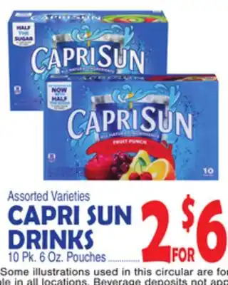 Bravo Supermarkets Capri sun drinks offer