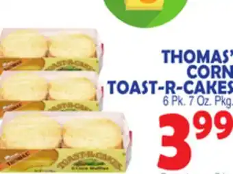 Bravo Supermarkets Thomas' corn toast-r-cakes offer