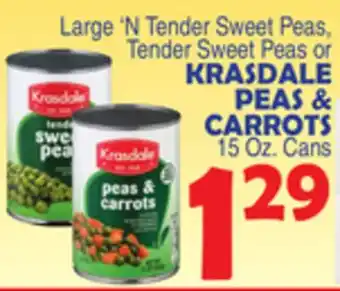 Bravo Supermarkets Krasdale peas & carrots offer