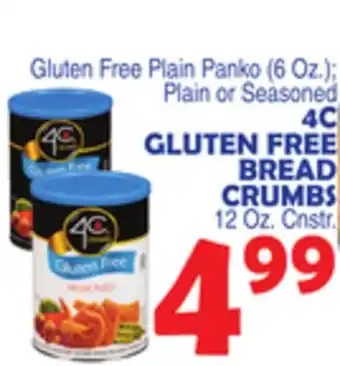 Bravo Supermarkets 4c gluten free bread crumbs 12 oz. cnstr offer