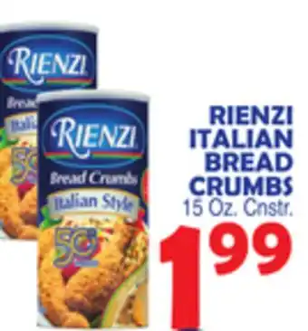 Bravo Supermarkets Rienzi italian bread crumbs offer