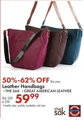 Boscov's Leather handbags offer