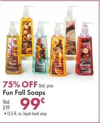 Boscov's Fun fall soaps offer