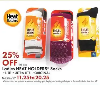 Boscov's Ladies heat holders socks offer