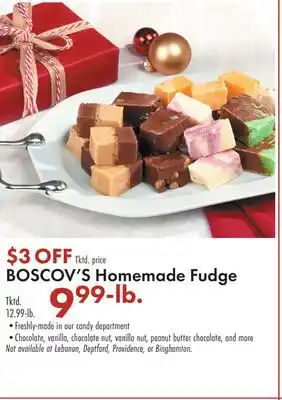 Boscov's Boscov's homemade fudge offer
