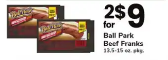 ACME Ball park beef franks offer