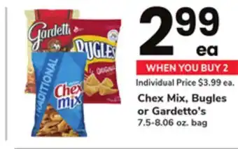 ACME Chex mix, bugles or gardetto's offer