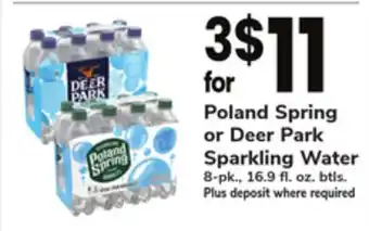 ACME Poland spring or deer park sparkling water offer