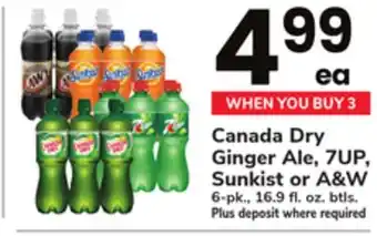 ACME Canada dry ginger ale, 7up, sunkist or a&w offer