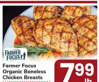 ACME Farmer focus organic boneless chicken breasts offer