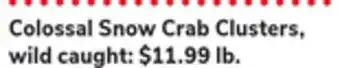 ACME Colossal snow crab clusters offer