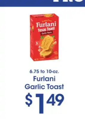 Price Rite Furlani garlic toast offer