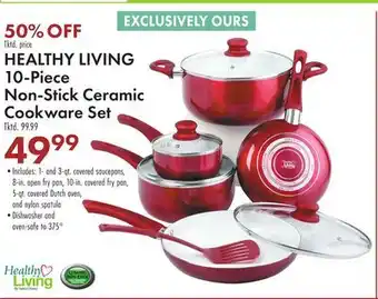 Boscov's Healthy living 10-piece non-stick ceramic cookware set offer