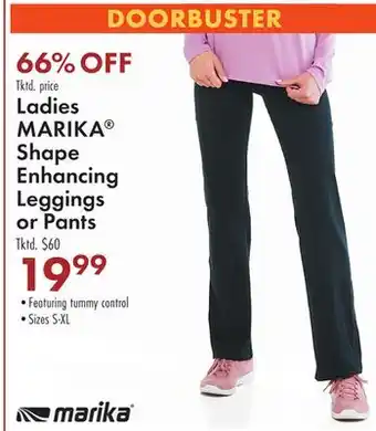 Boscov's Ladies marika shape enhancing leggings or pants offer