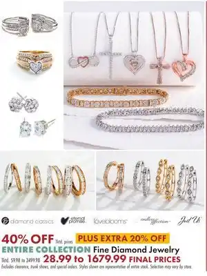Boscov's Entire collection fine diamond jewelry offer