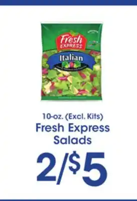 Price Rite Fresh express salads offer