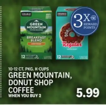 Kings Food Markets Green mountain, donut shop coffee offer