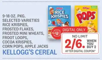 Kings Food Markets Kellogg's cereal offer