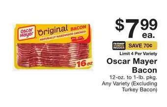 Fairway Store Market Oscar mayer bacon offer