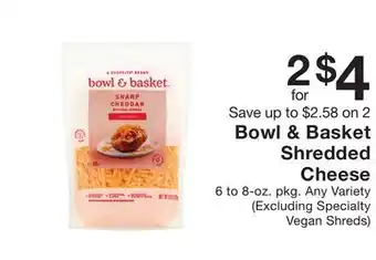 Fairway Store Market Bowl & basket shredded cheese offer